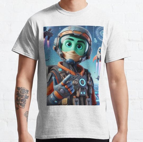 Discover Futuristic Space Explorer Cartoon