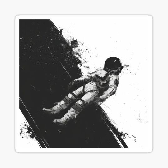 Discover Solitary Astronaut in Space