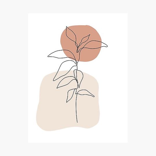 Discover Warm Leaves Line Art