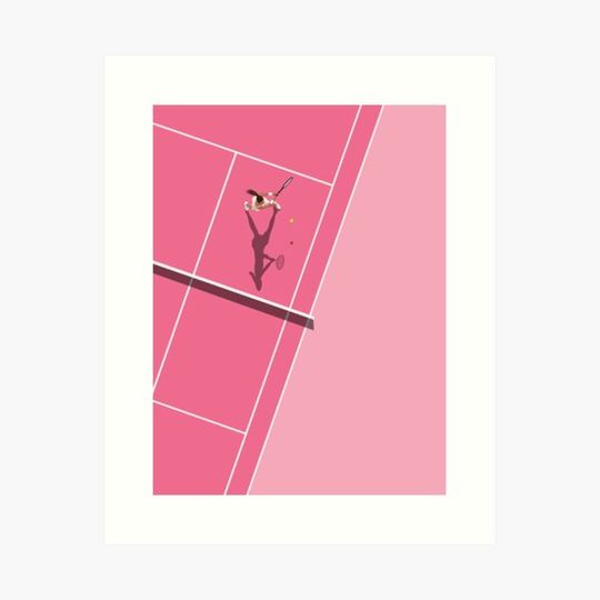 Discover Pink Tennis Court