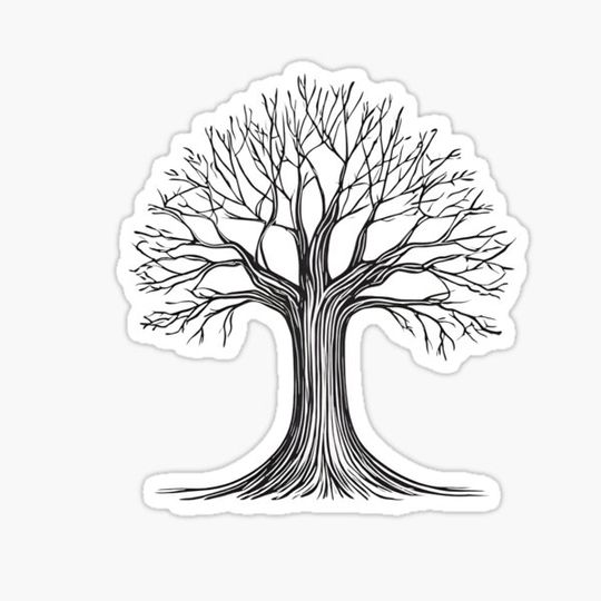 Discover Tree Line Art