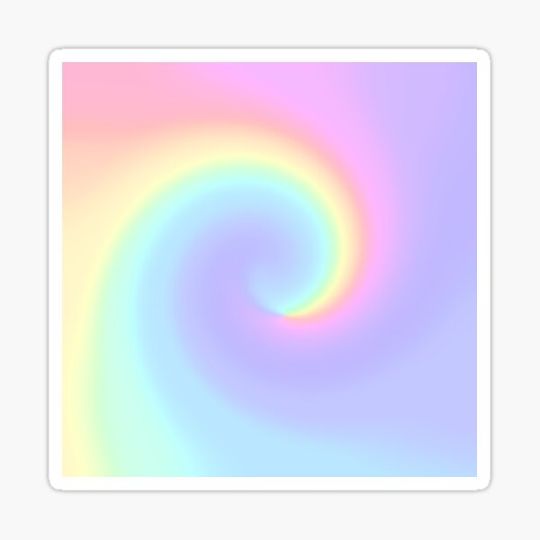 Discover Light Pastel Rainbow Spiral