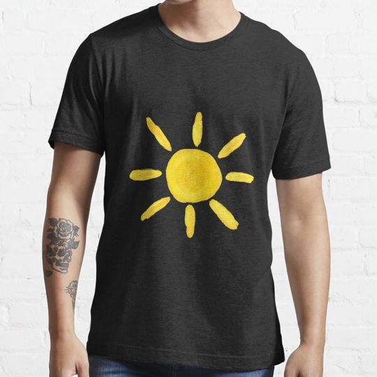 Discover Digitally Hand Painted Sun | Be Happy | Good V Only