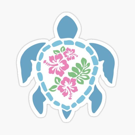 Discover hibiscus turtle blue