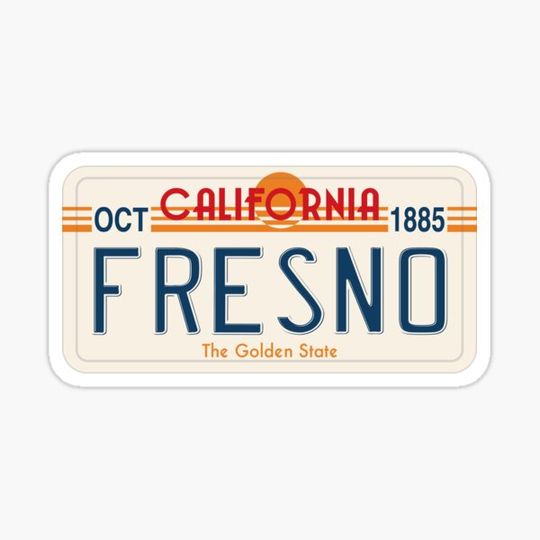 Discover Fresno, California License Plate