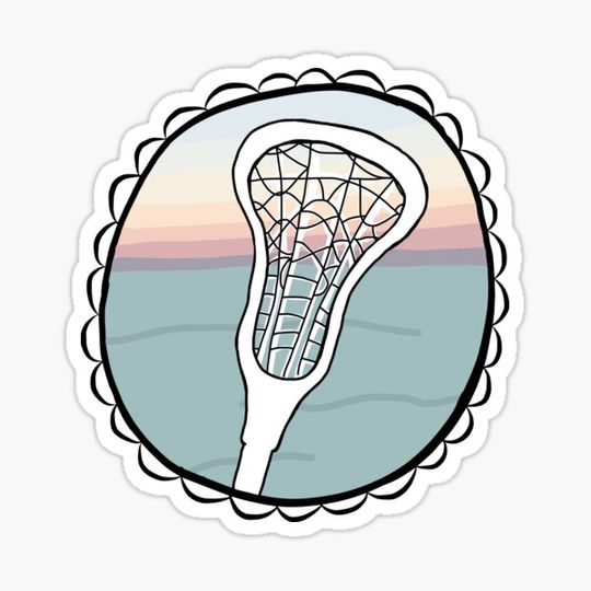 Discover Lacrosse stick with sunset