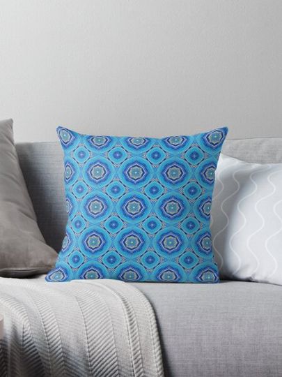 Discover Stylish Blue Oriental Graphical Vector Textile Art