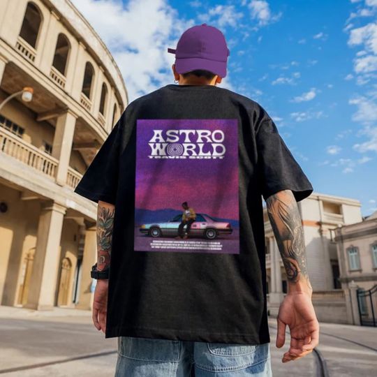 Discover Travis Astroworld New Purple Design T-Shirt | Travis Album Tee