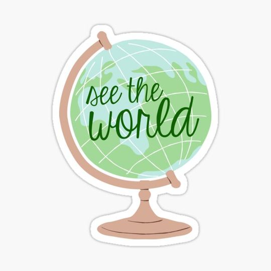 Discover See the World Watercolor Globe