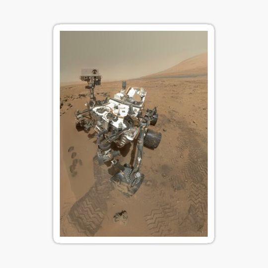 Discover Self-portrait of Curiosity rover in Gale Crater on the surface of Mars.