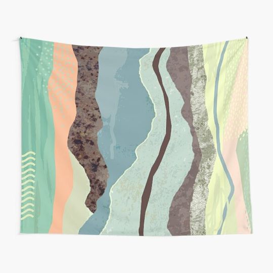 Discover Modern Contemporer Digital Abstract Painting in Beautiful Pastel Colors