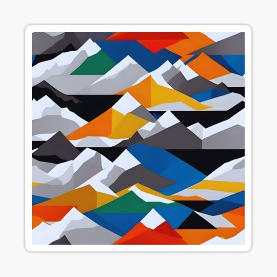 Discover Abstract Mountain Peaks