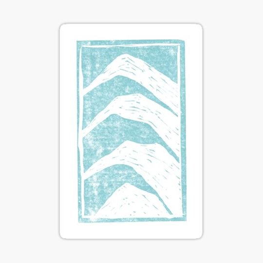 Discover Linocut Mountain in Frost