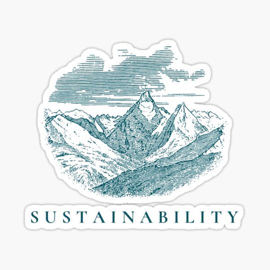 Discover Sustainability - View Of Mountain Peaks And Slopes In Shades Of Green