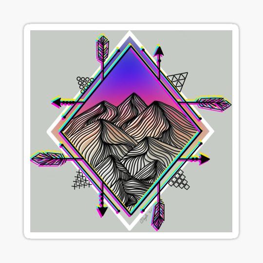 Discover Modern Mountain Sunset
