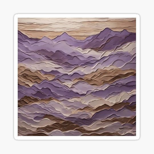 Discover Purple and Brown Mystic Mountain
