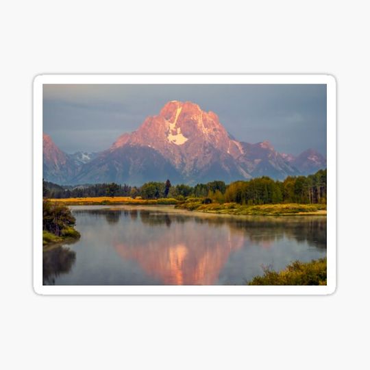 Discover Mount Moran in the morning light