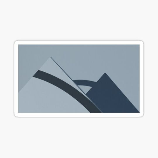 Discover Geometric sky blue peaks
