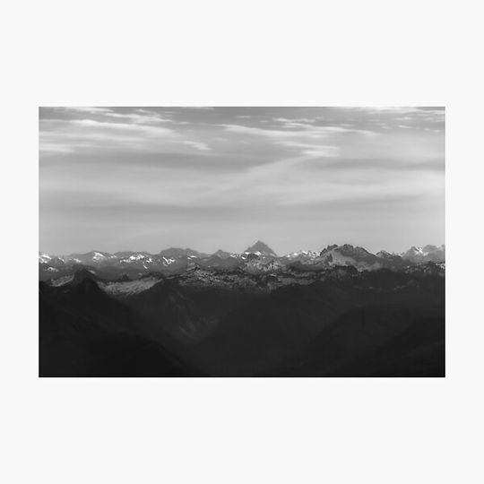 Discover Black and White Mountain Peaks