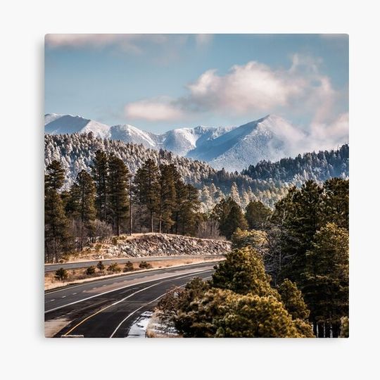Discover Frosty Winter Mountain Peaks Of Flagstaff Arizonna 1x1
