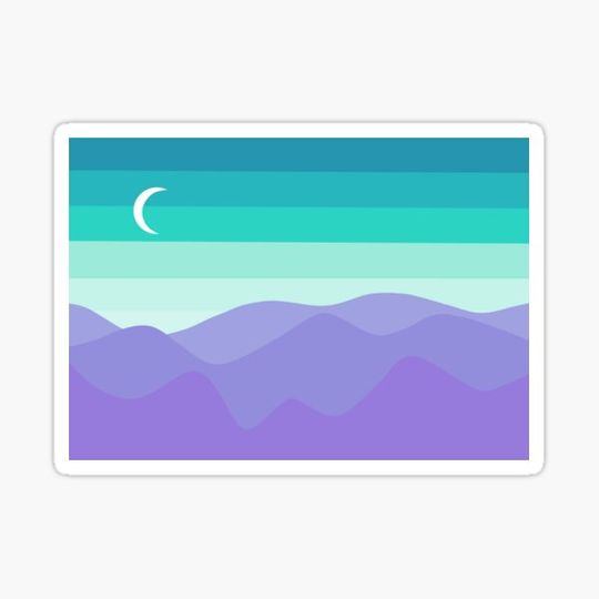 Discover Purple Peaks Night Landscape