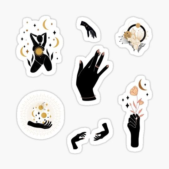 Discover Black and Gold Hands and Femininity Aesthetic