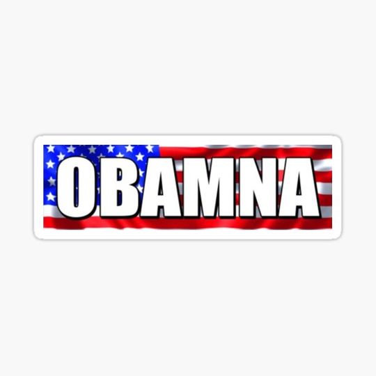 Discover "Obamna" Fun Joke sticker/Magnet