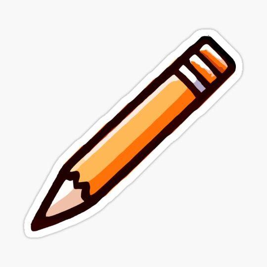 Discover Cute Pencil Daily Sticker