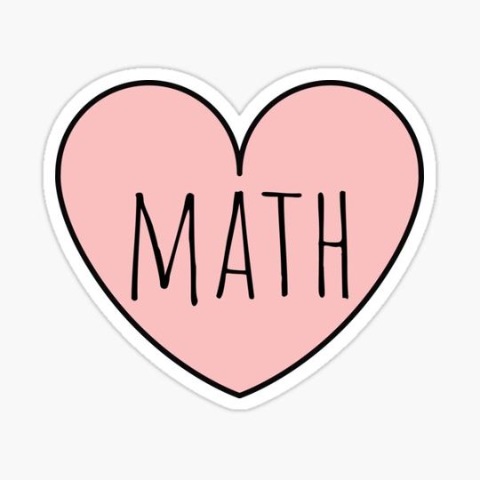 Discover I Love Math - Pink Heart