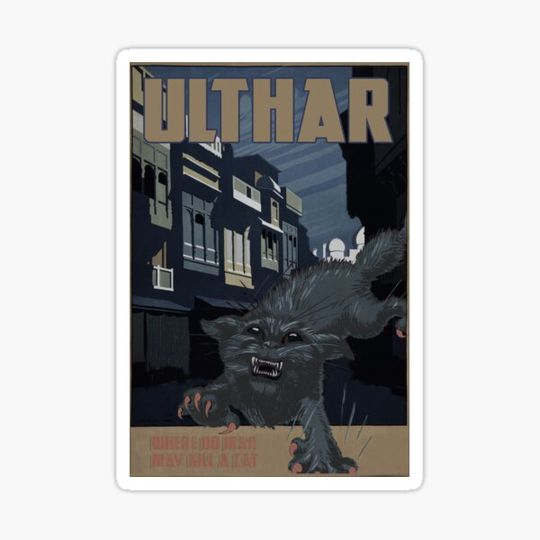 Discover H.P. Lovecraft Travel Poster: Ulthar ("The Cats of Ulthar")