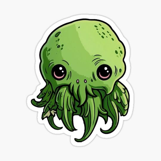 Discover Kawaii Cthulhu illustration