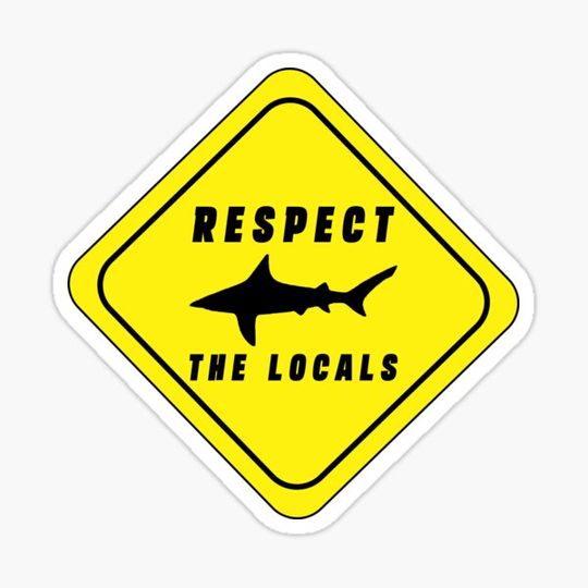 Discover Respect The Locals Shark, Funny Shark Gifts, Shark Lover Gifts