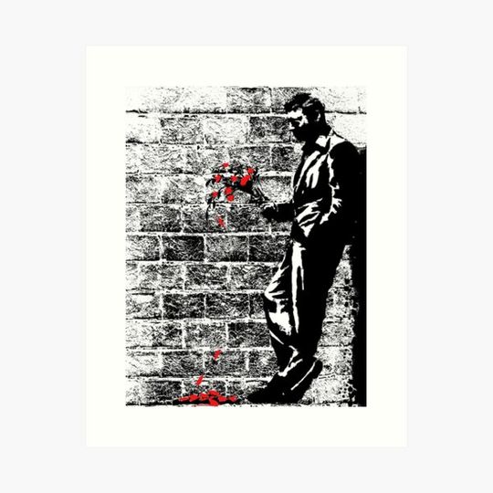 Discover Banksy Waiting in Vain