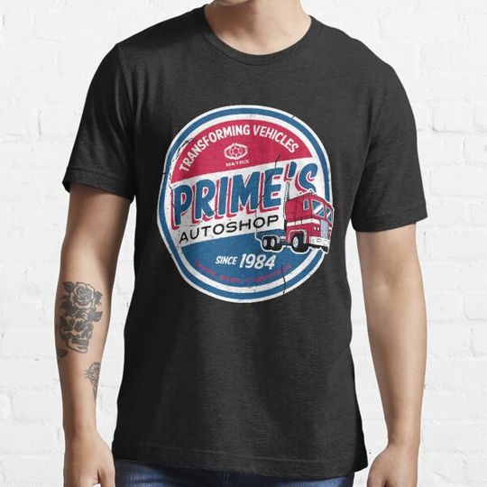 Discover Primes Autoshop - Vintage Distressed Style - Garage  Essential T-Shirt