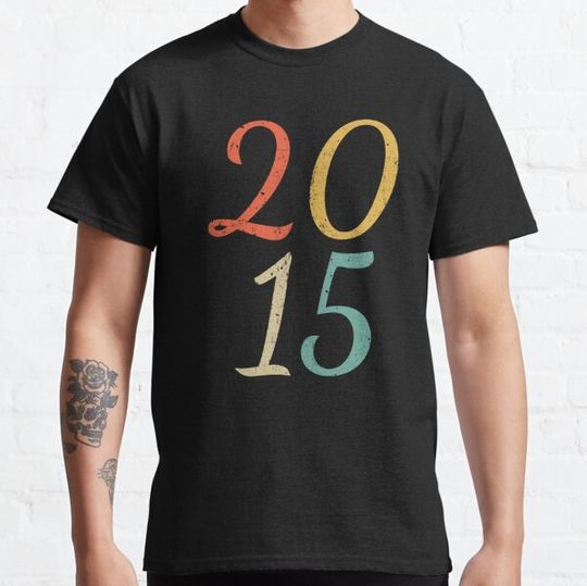Discover Classic Vintage Style 2015 Birthday Distressed