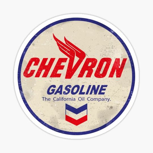 Discover Chevron 1948 Vintage sign