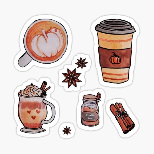 Discover Watercolor Pumpkin Spice and Everything Nice Set