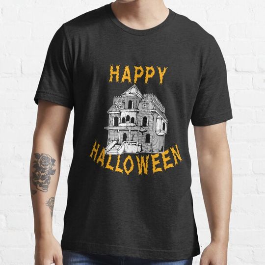 Discover Haunted House Halloween Holiday T shirt