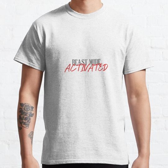 Discover ,,Beast Mode:Activated'' Motivational Tee