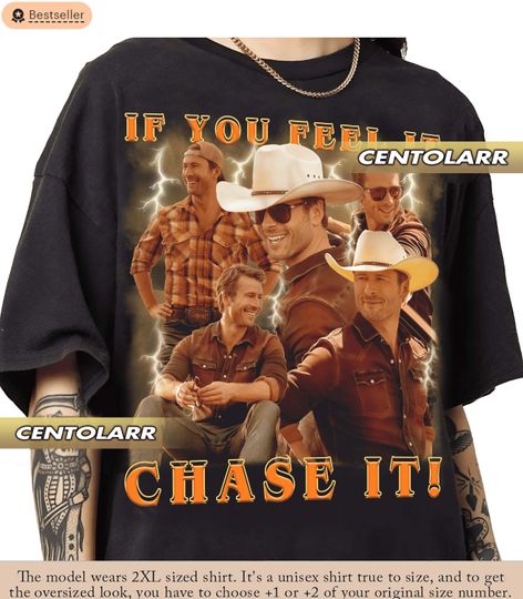 Discover If you feel it chase it Glen Powell as Tyler Owens Twisters shirt