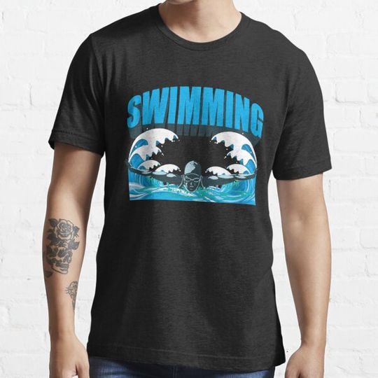 Discover Swimmer swimming pool dive sport tournament gift