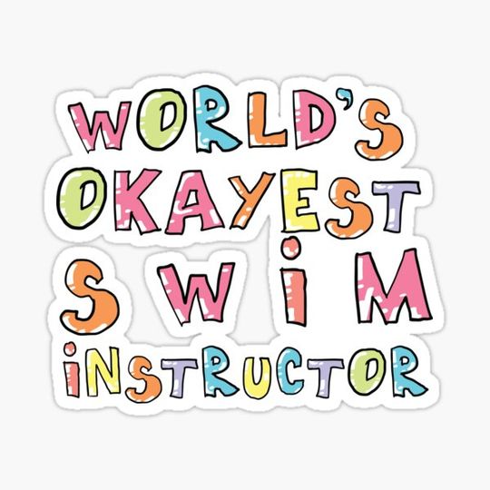 Discover World's Okayest Swim Instructor Gift Idea