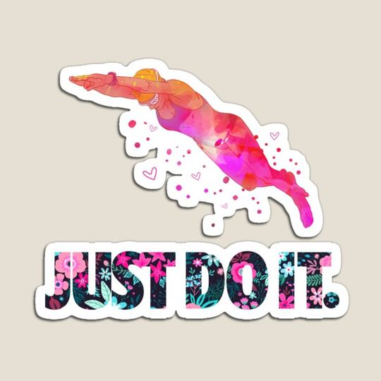 Discover Just Do It Watercolor Swimming