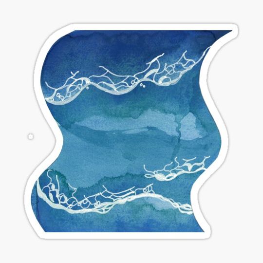 Discover Calm Ocean Waves | Watercolor Painting