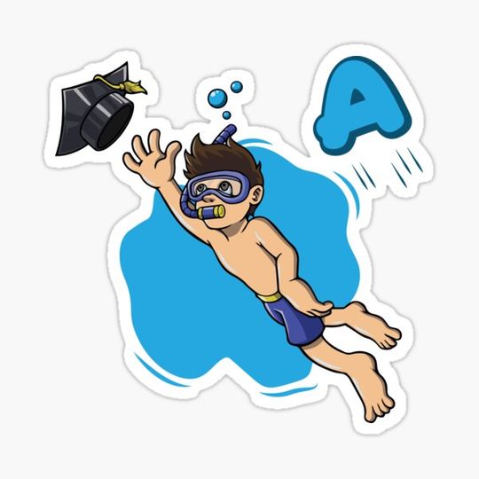 Discover Boy is getting here swimming certificate A. Congratulations with your swimming diploma
