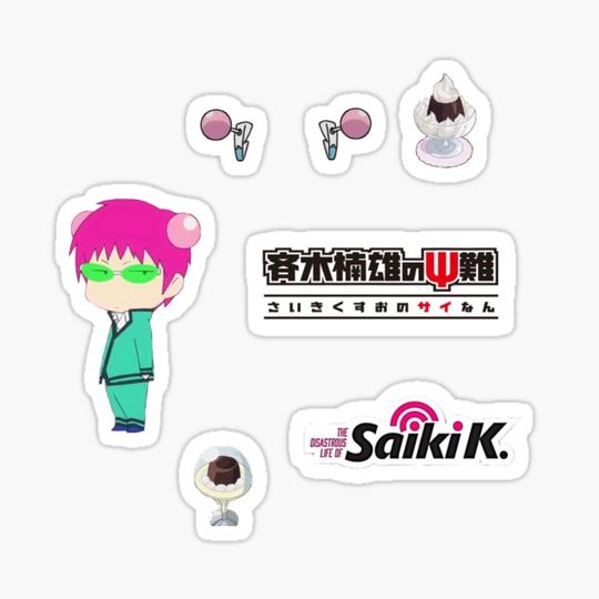 Discover Saiki K Sticker Pack