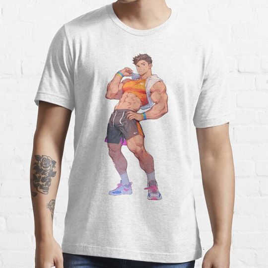 Discover Cute Muscular Gay Guy Flexing