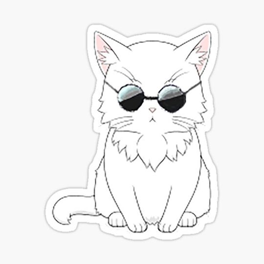 Discover Gojo cat with glasses Original Piece