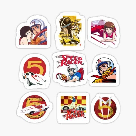 Discover Speed Racer Stickers pack