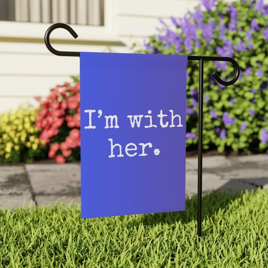 Discover Kamala Harris I'm with Her House Banner, 2024 Election Presidential Vote Garden Flags